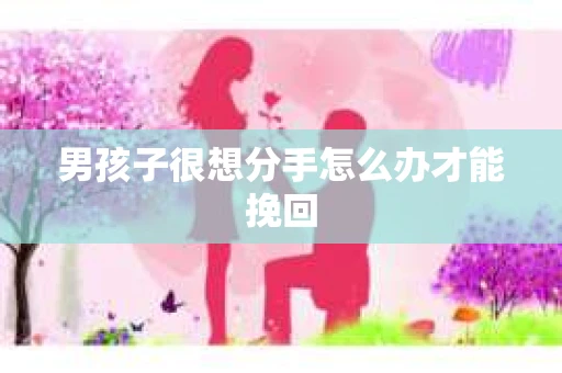 男孩子很想分手怎么办才能挽回