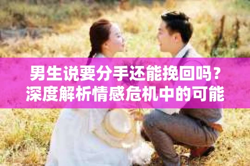 男生说要分手还能挽回吗？深度解析情感危机中的可能性
