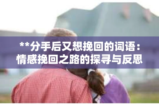 **分手后又想挽回的词语：情感挽回之路的探寻与反思**