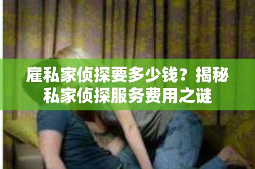 雇私家侦探要多少钱？揭秘私家侦探服务费用之谜