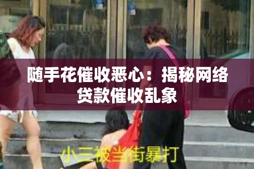 随手花催收恶心：揭秘网络贷款催收乱象