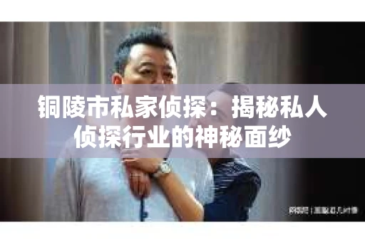 铜陵市私家侦探：揭秘私人侦探行业的神秘面纱
