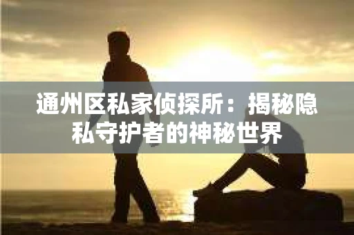 通州区私家侦探所：揭秘隐私守护者的神秘世界