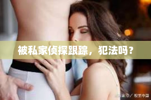被私家侦探跟踪，犯法吗？